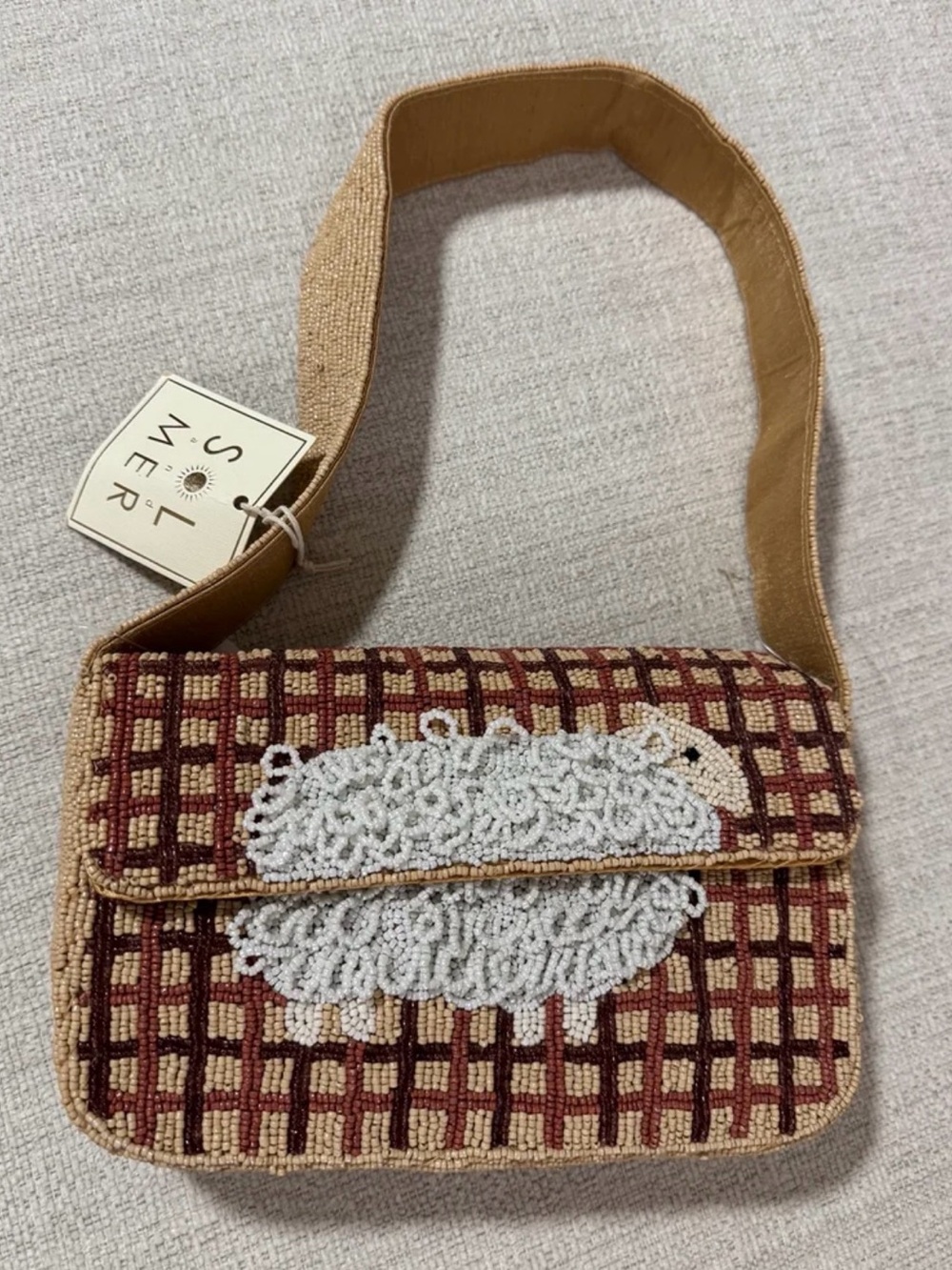 SOL and MER Fall Sheep Beaded Bag